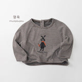 MQTIME  -  Spring New Children Long Sleeve T Shirts Baby Casual Tops Boys Girls Striped T Shirts Cotton Infant Tee Toddler Clothes