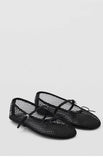 MQTIME  -  Mesh Summer Ballet Flats Shoes Women Buckle Strap Breathable New Flats Shoes Ladies Black Mary Janes Footwear Loafers