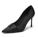 MQTIME  -  French High Heels Women's Spring and Autumn New Thin Heels Pointed Women's Single Shoes