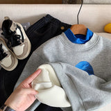  MQTIME  -  Toddler Boys Sweatshirt Cartoon Printed Thicken Warm Kids Baby Boys Hoodies Winter Versatile Casual Infant Boys Pullovers