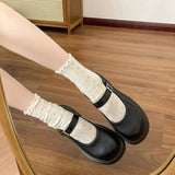 MQTIME  -  Women Platform Mary Jane Shoes Thick Block Heel Pumps Ladies Buckle Strap Lolita Jk Uniform Casual Spring Daily Dress Shoes