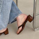 MQTIME  -  Summers Rome Women Slippers Fashion Elegant Clip Toe High Heel Slides Shoes Ladies Casaul Outdoor Beach Sandalias