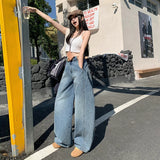 MQTIME  -  Versatile Loose Fashionable Women's Spring 2025 New Wide Leg Casual Jeans