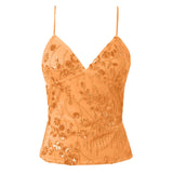 MQTIME  -  Sequins Beaded Women's Camisoles Tanks Top Lightweight Summer Flower Embroidery Tops Vacation Spring Summer Party Wear Vests