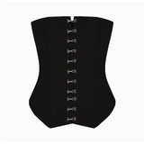 MQTIME  -  Sexy Slim Corset Top Mini Skirt Sets Women Buttons Sleeveless Backless Tube Tops Hip Package Short Skirts Spring Lady Suits