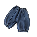  MQTIME  -  Kids Baby Girls Jeans New Winter Thicken Warm Solid Color Toddler Girls Demin Pant Elastic Waist Infant Girls Jogger Pant