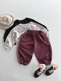  MQTIME  -  Autumn New Children Casual Pants Solid Boys Sweat Pants Fashion Baby Harem Pants Girls Loose Trousers Cotton Kids Clothes