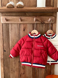 MQTIME  -   Kids Baseball Cotton Clothes Jackets Autumn Winter Padded Down Warm Coats Boys Girls Fashion Outerwear 2-10 Years