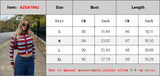MQTIME  -  New Kpop Color-Blocked Striped Loose Versatile Knit Cardigan Top Daily Comfortable Long-Sleeve Button Shirt Warm Women's Sweater