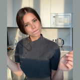 MQTIME  -  Chic Modern Shirt Asymmetrical Placket Short-sleeve Designers Stylish Women Tops Date Relaxed Casual Female Street Outfits