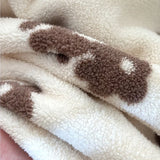 MQTIME  -  Boys Girls Fluffy Sets Kids Thick Winter Warm Suits Children Fleece Clothing Children Plush Velvet Pajamas+Pants 2Pcs Outfits