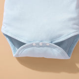 MQTIME  -  2Piece Summer Baby Boy Outfit Set Korean Cartoon Cute Print Short Sleeve Newborn Jumpsuit Bodysuit+Shorts Toddler Clothes BC1766