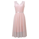 MQTIME  -  Summer New Elegant Dresses Women Plus Size Women Elegant Evening Wedding Lace  Chiffon High Low Dress Female Clothing