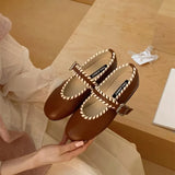MQTIME  -  New Retro Women's Mary Jane Shoes Fashion Round Head Casual Shoes for Woman Sweet Lolita Flat Shoe Designer Shoes Zapatos Mujer