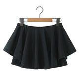 Mqtime Korean fashion mini skirts for women Summer y2k skirt high waisted black skirt yoga fitness pleated skirt with shorts gym brown