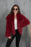 MQTIME  -  Fashion Oversized Turn Down Collar Fluffy Faux Fur Coat Women Vintage Faux Fur Jacket Coats Winter Clothes Women 2024