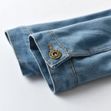 MQTIME  -  Denim Jackets For Boys Fashion Short Coats Children Clothing Spring Autumn Boys Girls Jean Outerwear Kids Single-breasted Jacket