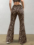 MQTIME  -  Leopard Flare Pants