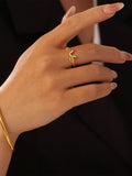 MQTIME  -   Stainless Steel Bow Ring