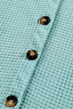 MQTIME  -   Waffle-Knit Collared Neck Long Sleeve Shirt