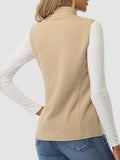 MQTIME  -  Zip Up Turtleneck Vest with Pockets