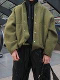 MQTIME  -  Full Size Snap Down Drop Shoulder Jacket