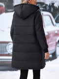 MQTIME  -  Plus Size Zip Up Hooded Winter Coat