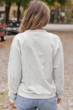MQTIME  -  Surplice Long Sleeve Sweatshirt with Pocket