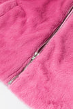 MQTIME  -  Fringed Zip Up Fleece Jacket