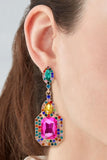 MQTIME  -  Rhinestone Dangle Earrings