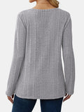 MQTIME  -  V-Neck Long Sleeve T-Shirt