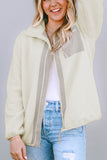 MQTIME  -  Chest Pocket Zip Up Fleece Jacket