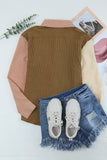 MQTIME  -  Contrast Plaid Button Down Long Sleeve Shirt