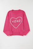 MQTIME  -  XOXO Round Neck Drop Shoulder Sweater