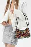 MQTIME  -  Sequin Double Strap Shoulder Bag