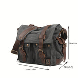 MQTIME  -  Large Capacity Laptop Bag - Vintage Messenger Bags For Hiking Travel - Christmas/Halloween Gift