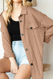 MQTIME  -  Button Up Drop Shoulder Jacket