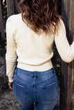 MQTIME  -   Sweetheart Neck Long Sleeve Sweater