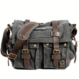 MQTIME  -  Large Capacity Laptop Bag - Vintage Messenger Bags For Hiking Travel - Christmas/Halloween Gift