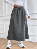 MQTIME  -   Midi Skirt with Pockets