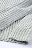 MQTIME  -  Side Slit Boat Neck Long Sleeve Sweater