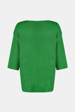 MQTIME  -  V-Neck Three-Quarter Sleeve Knit Top