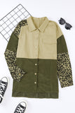 MQTIME  -  High-Low Leopard Snap Down Shacket