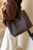 MQTIME  -  Polyester Bow Polka Dot Tote Bag