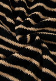 MQTIME  -  Stripe Drop Shoulder Round Neck Sweater