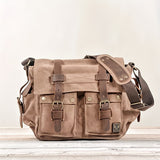 MQTIME  -  Large Capacity Laptop Bag - Vintage Messenger Bags For Hiking Travel - Christmas/Halloween Gift