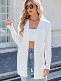 MQTIME  -  Open Front Long Sleeve Cardigan