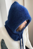 MQTIME  -  Drawstring Solid Color Thermal Knit Hat