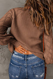 MQTIME  -  Openwork V-Neck Button Up Cardigan