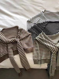 MQTIME  -  Striped Contrast Knit Wrap